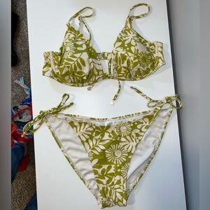 Bikini Green Floral XL Wild Fable